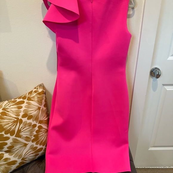 Pink scuba statement dress. Eliza J. Size 14. New with tags! - Picture 5 of 7